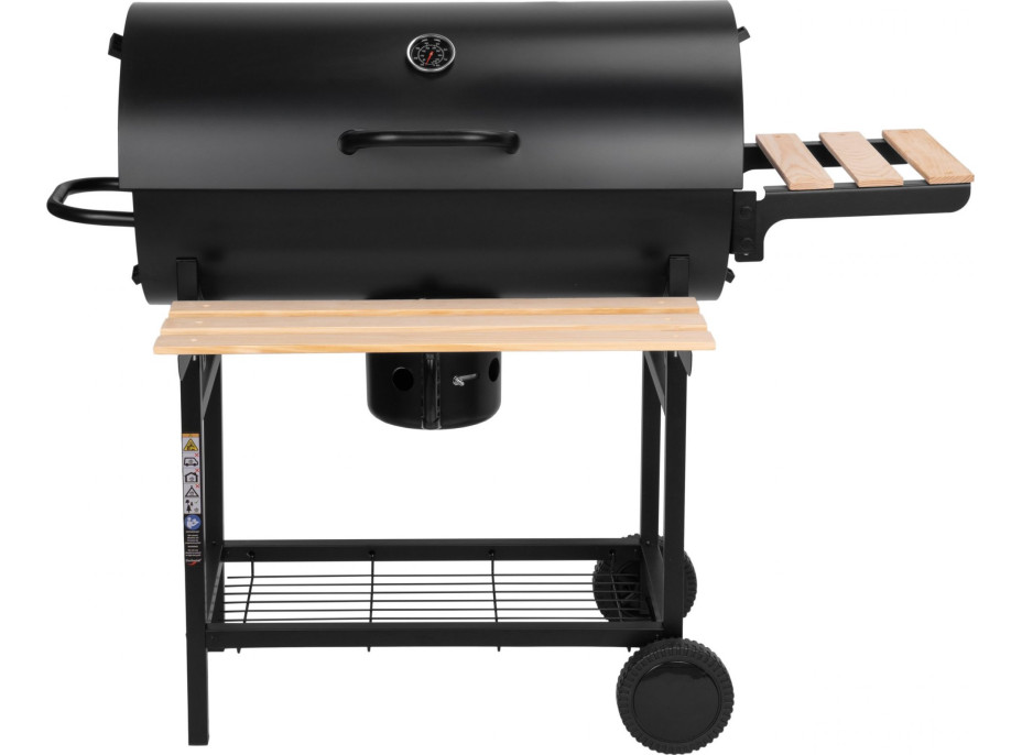 Záhradný gril na drevené uhlie BAREL WOOD s 2 roštami
