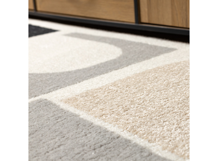 Kusový koberec Fusion 0213 white/dark pink