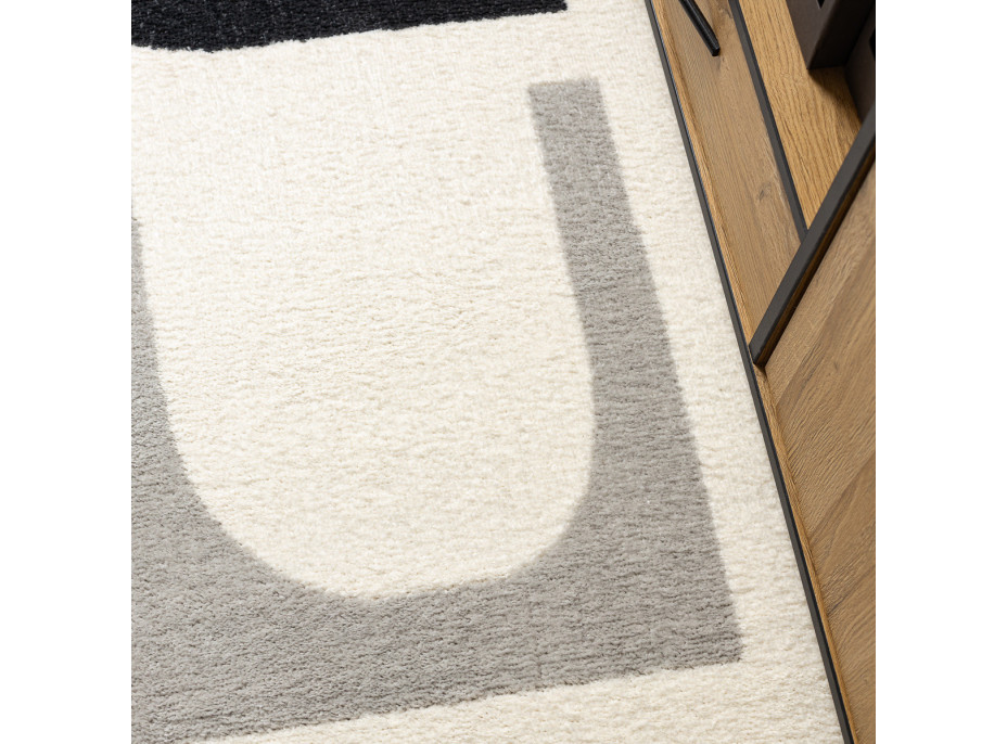 Kusový koberec Fusion 0213 white/dark pink