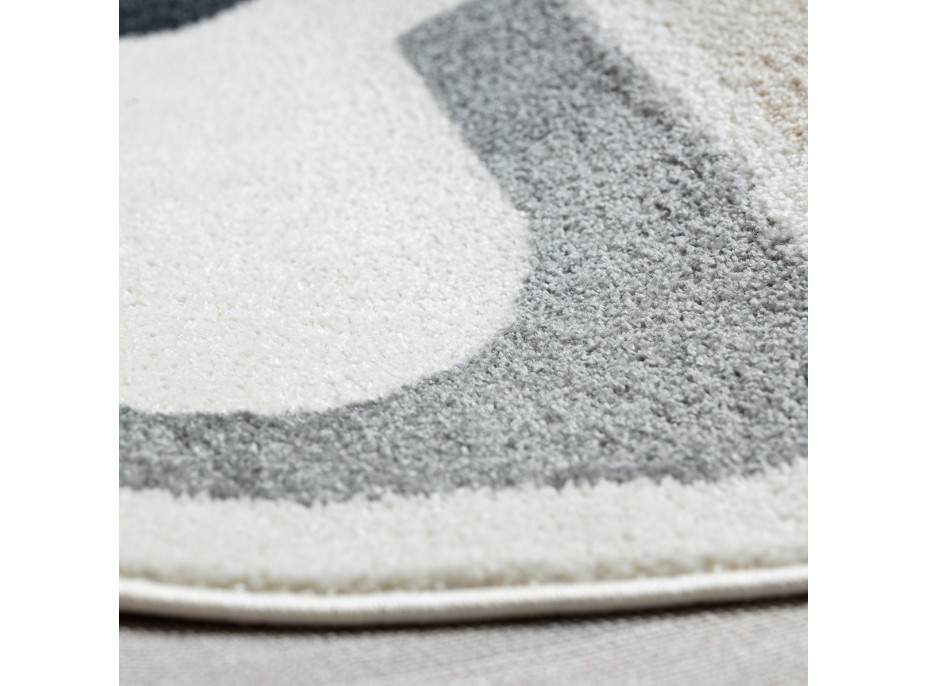 Kusový koberec Fusion 0213 white/dark pink