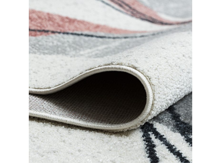 Kusový koberec Fusion 5868 white/dark pink