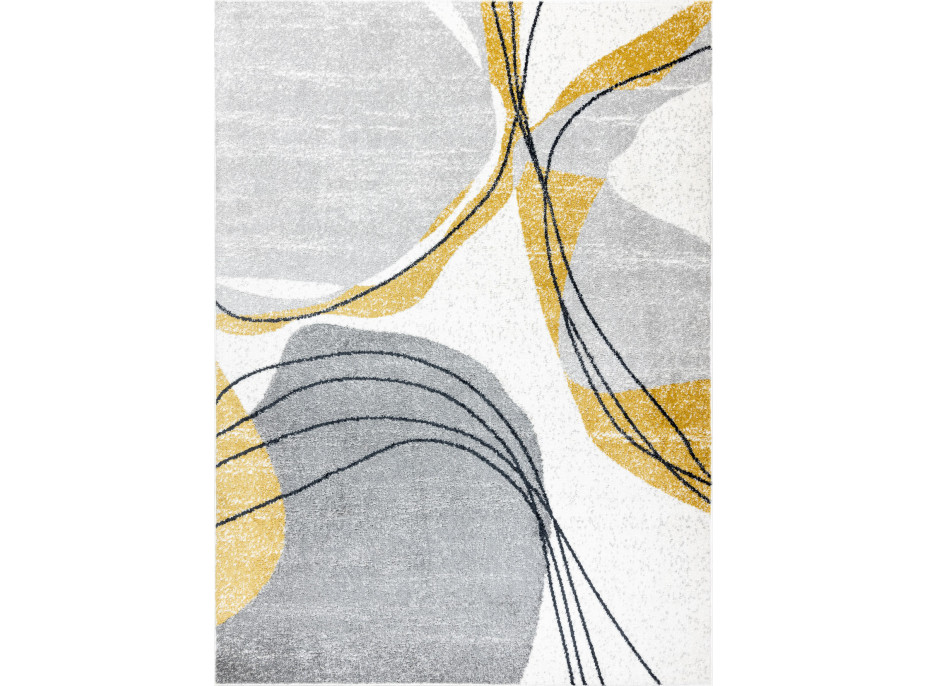 Kusový koberec Fusion 5868 white/yellow