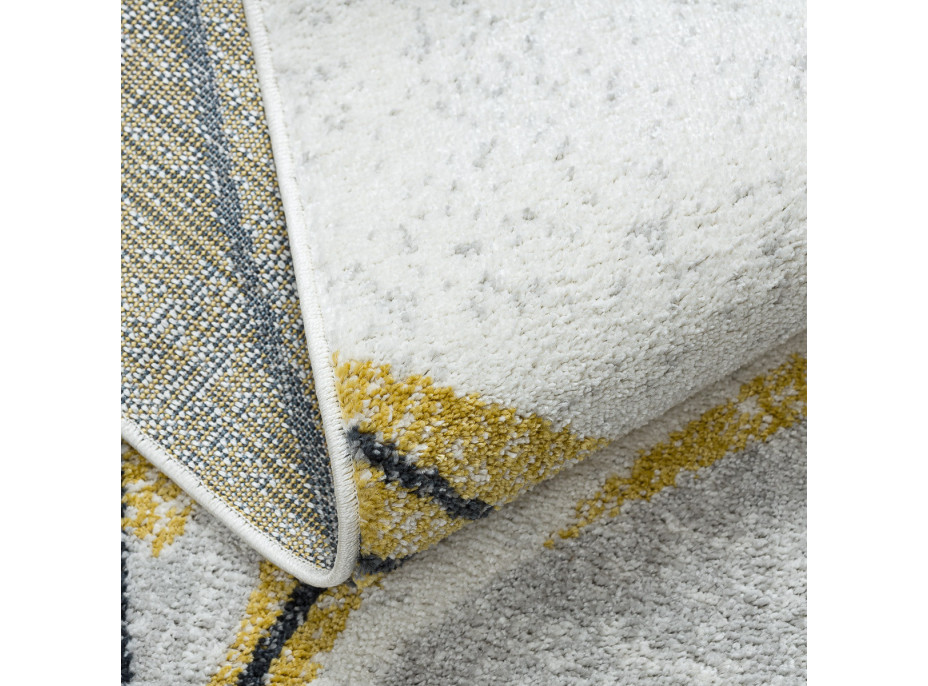 Kusový koberec Fusion 5868 white/yellow