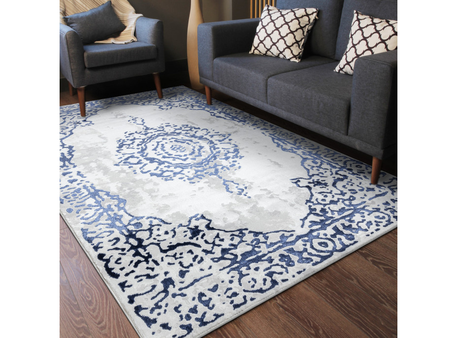 Kusový koberec Allure 1961 white/blue