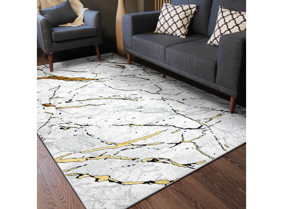 Kusový koberec Allure 1963 white/gold