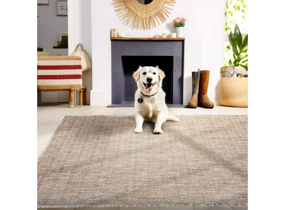 Kusový koberec Zagora 4513 Beige - na von aj na doma