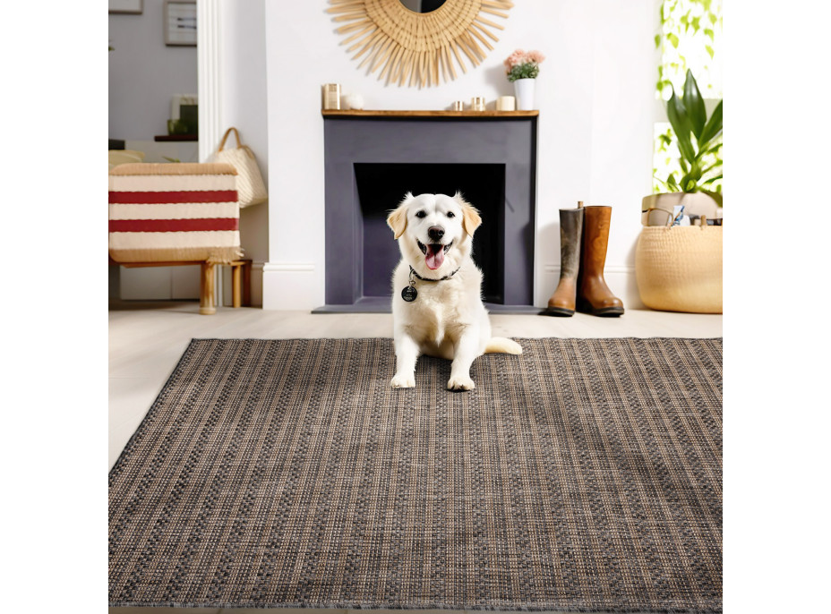 Kusový koberec Zagora 4513 Black – na von aj na doma