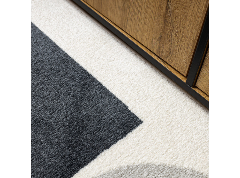 Kusový koberec Fusion 0213 white/yellow