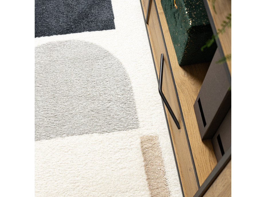 Kusový koberec Fusion 0213 white/yellow