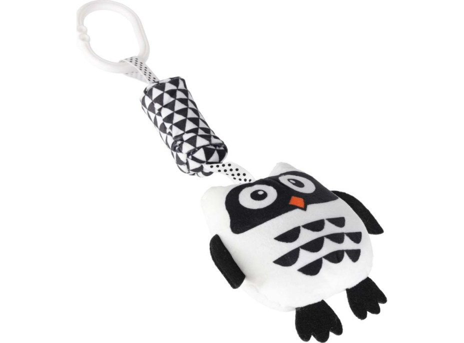 Senzorická kontrastná hrkálka - Sova