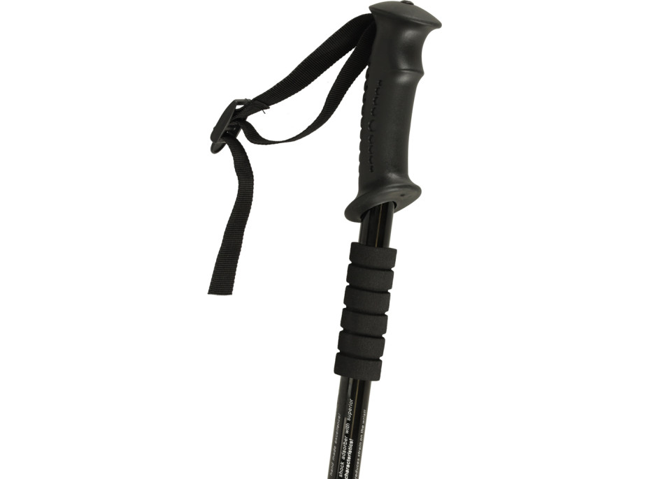 Nordic walking palice skladacie 2 kusy - čierne