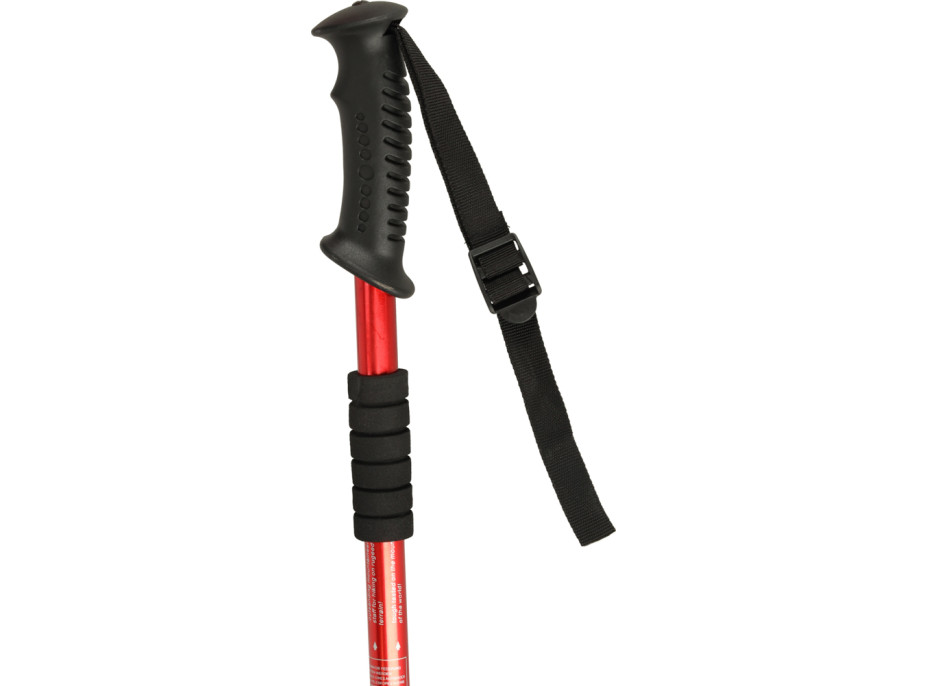 Nordic walking palice skladacie 2 kusy - červené