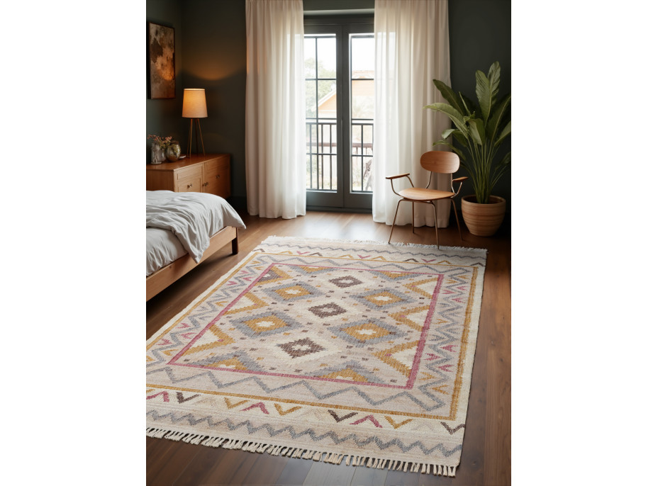 Kusový koberec Imani 106261 Cream/Multi z kolekcie Elle