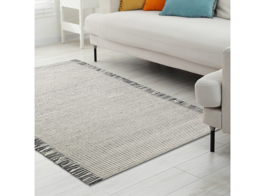 Kusový koberec Tahar 99003F cream/grey