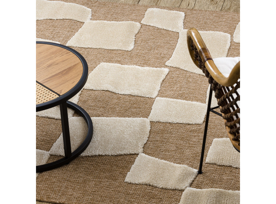 Kusový koberec Spark 0710A beige/cream