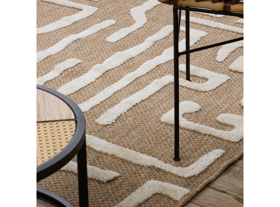 Kusový koberec Spark 0711A beige/cream