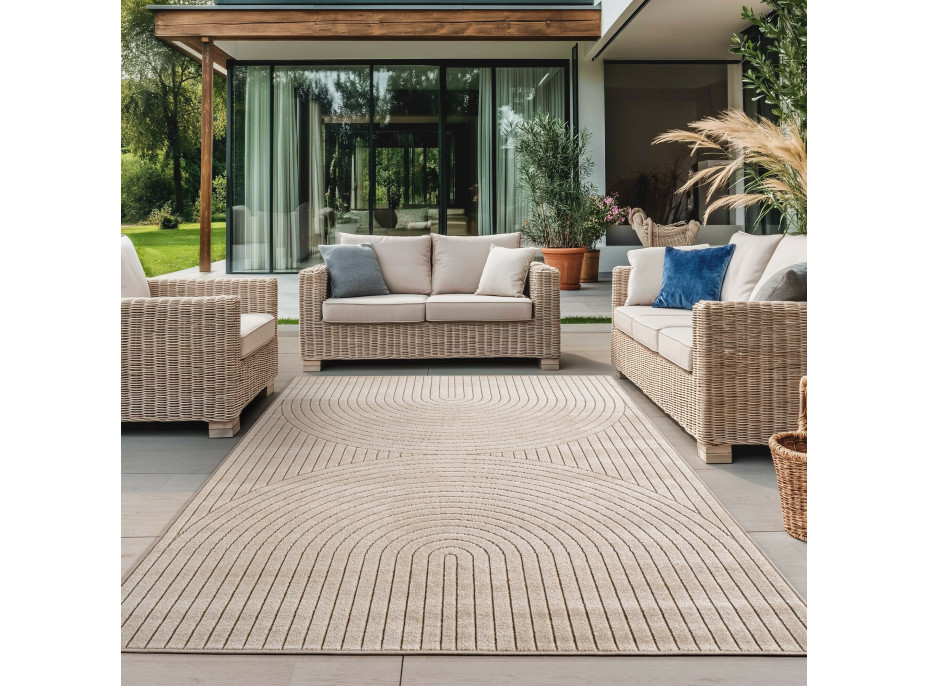 Kusový koberec Nova 1201 beige - na ven i na doma
