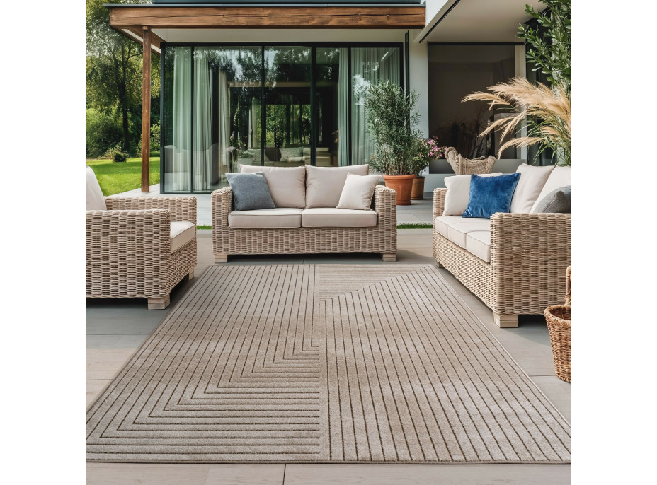 Kusový koberec Nova 1202 beige - na von aj na doma