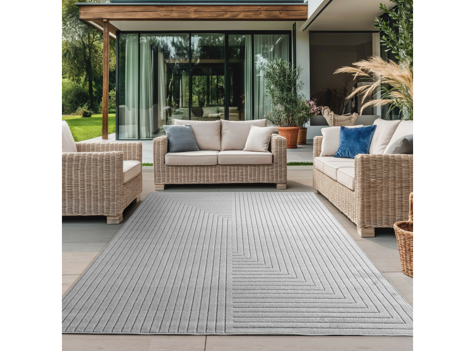 Kusový koberec Nova 1202 silver - na von aj na doma