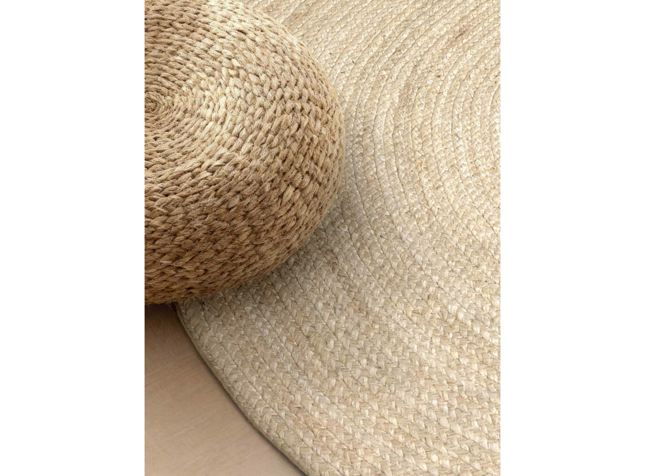 Kusový koberec Jute Braided 106007 Ivory ovál