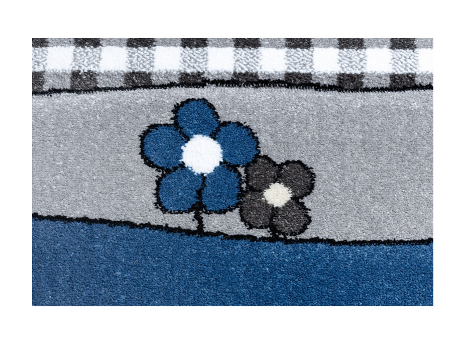 Detský kusový koberec Petit Farm animals blue, 120x170 cm