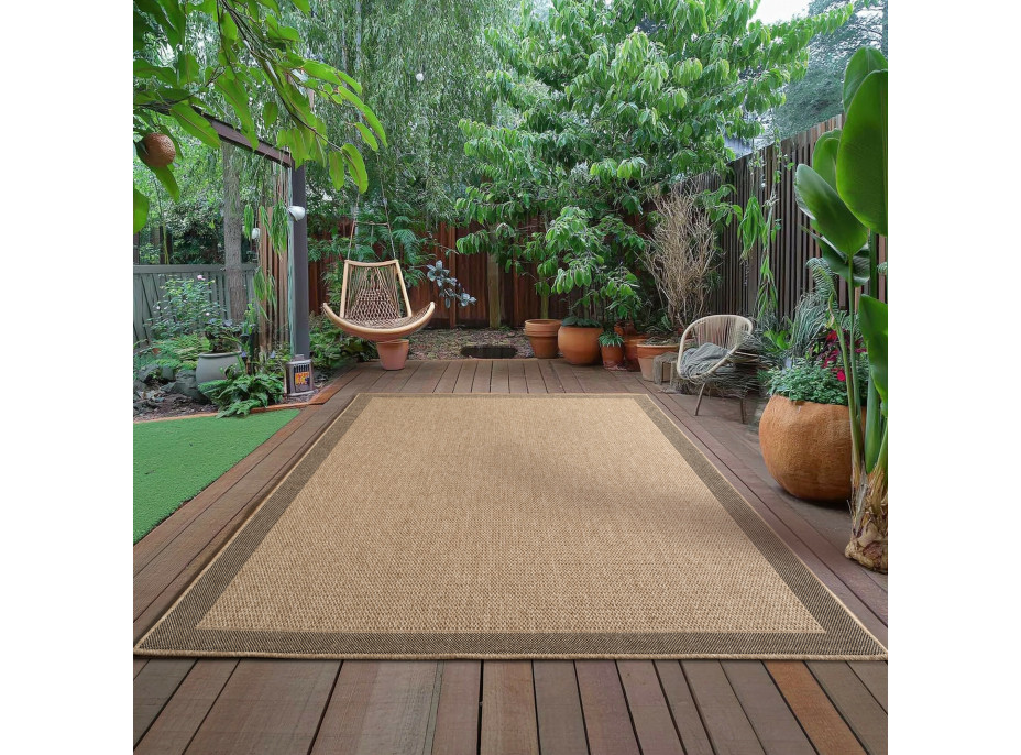 Kusový koberec Timber 1402 beige - na von aj na doma