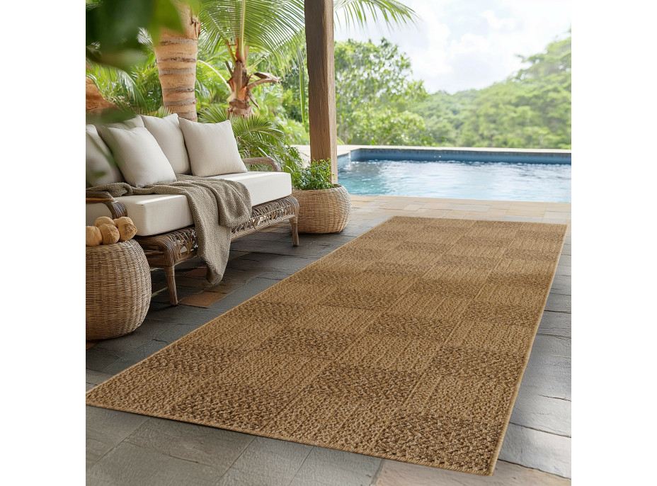 Kusový koberec Timber 1405 beige - na von aj na doma