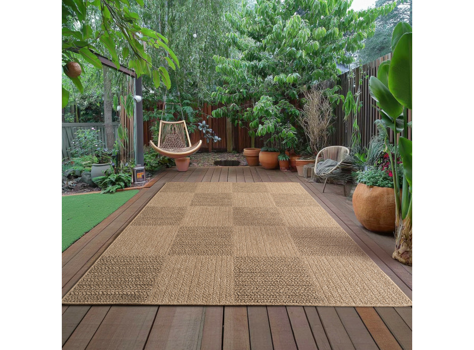 Kusový koberec Timber 1405 beige - na von aj na doma