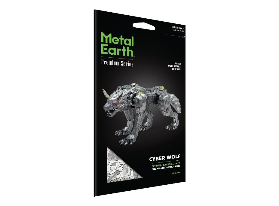 METAL EARTH 3D puzzle Premium Series: Kybernetický vlk