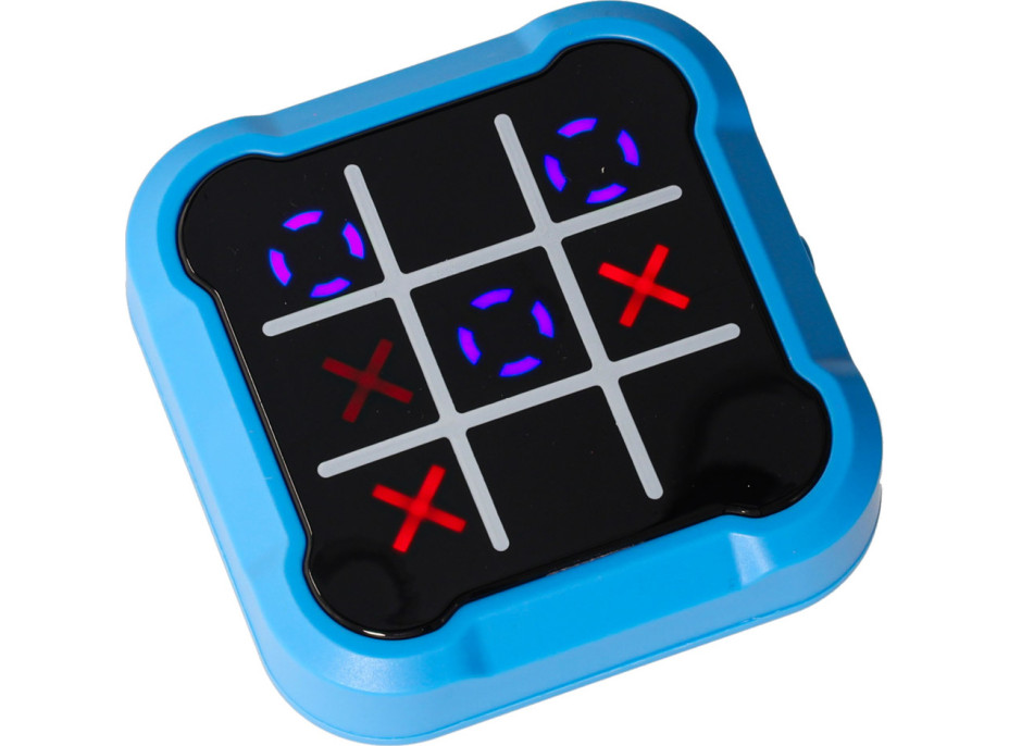 Herná konzola 4v1 Piškvorky - modrá