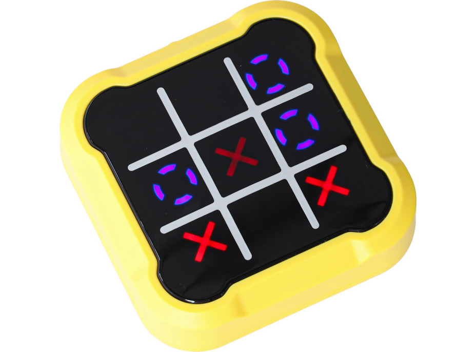 Herná konzola 4v1 Piškvorky - žltá