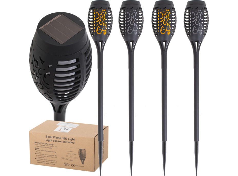 Solárne záhradné svietidlá 12LED 4ks