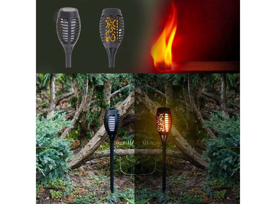 Solárne záhradné svietidlá 12LED 4ks