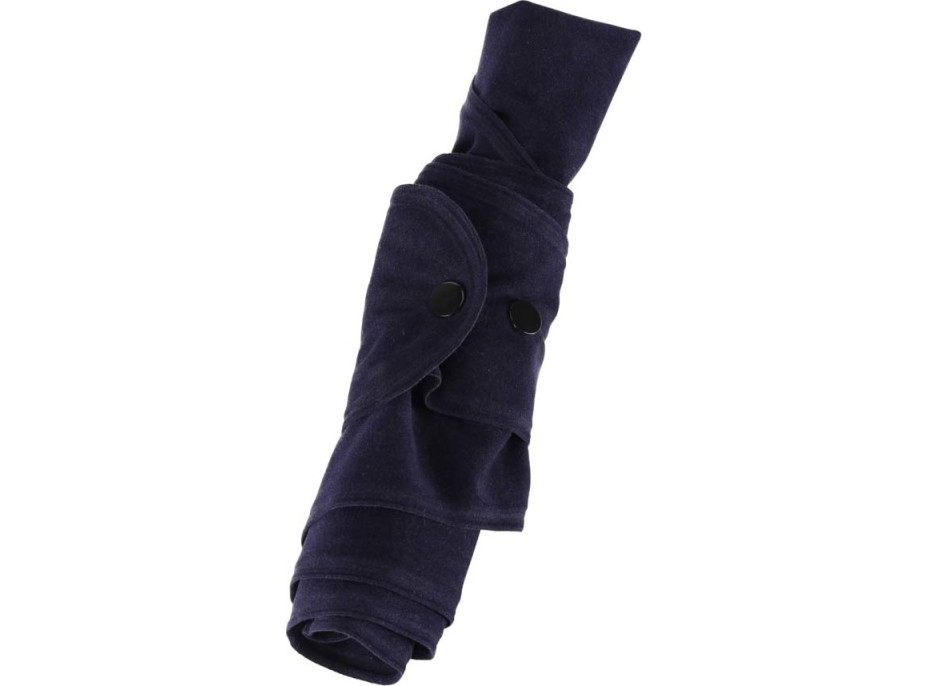 Nafukovací bočný cestovný vankúš na rameno - tmavomodrý