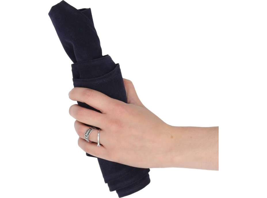 Nafukovací bočný cestovný vankúš na rameno - tmavomodrý