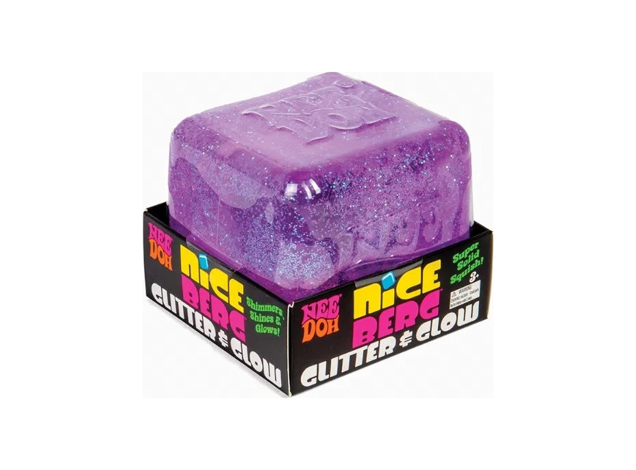 Schylling NeeDoh Mačkacia kocka Nice Berg trblietavá