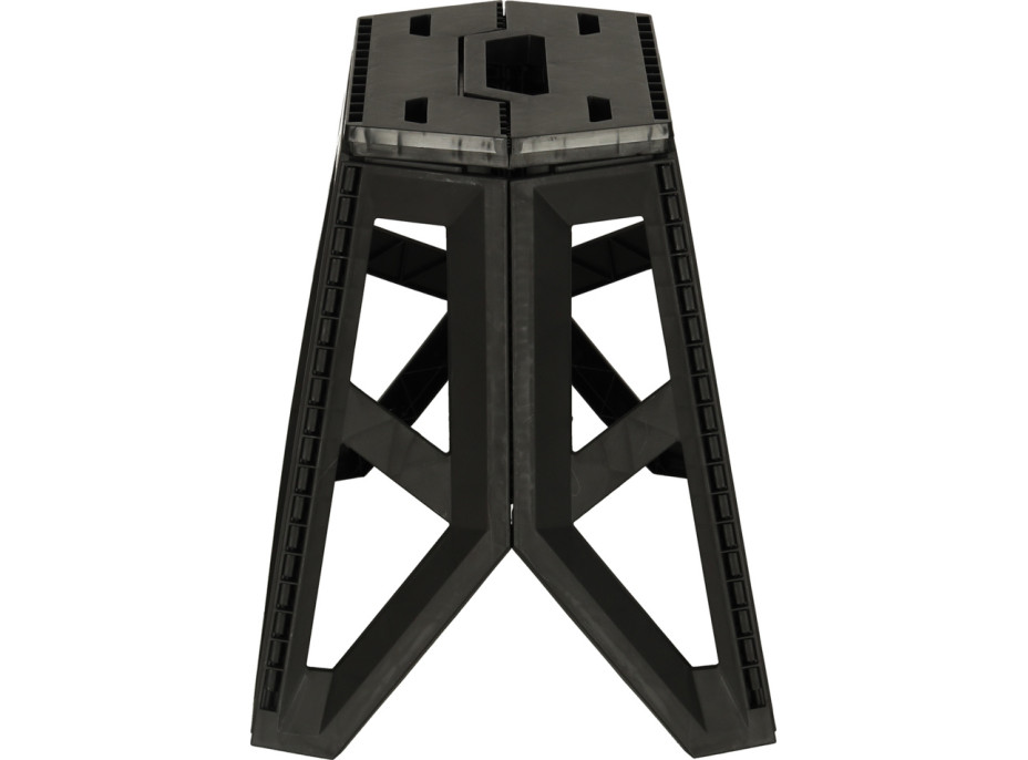 Skladacia turistická stolička 39,5 cm - čierna