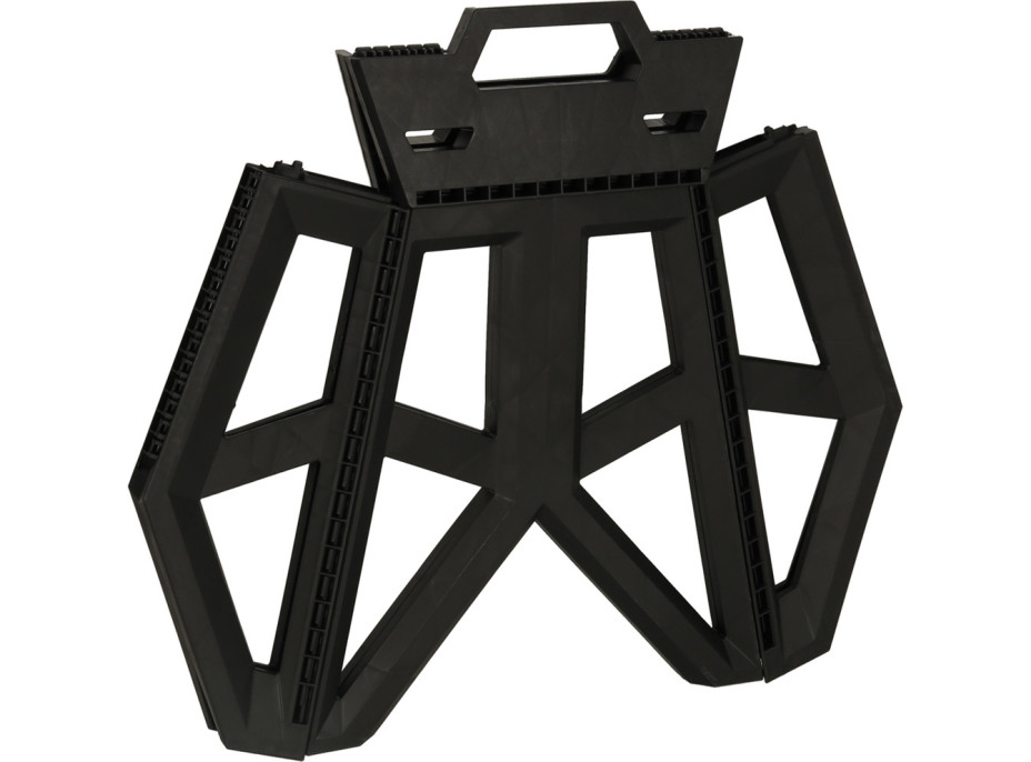 Skladacia turistická stolička 39,5 cm - čierna