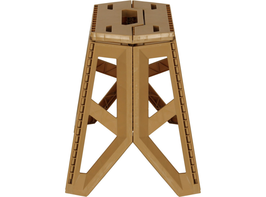 Skladacia turistická stolička 39,5 cm - béžová