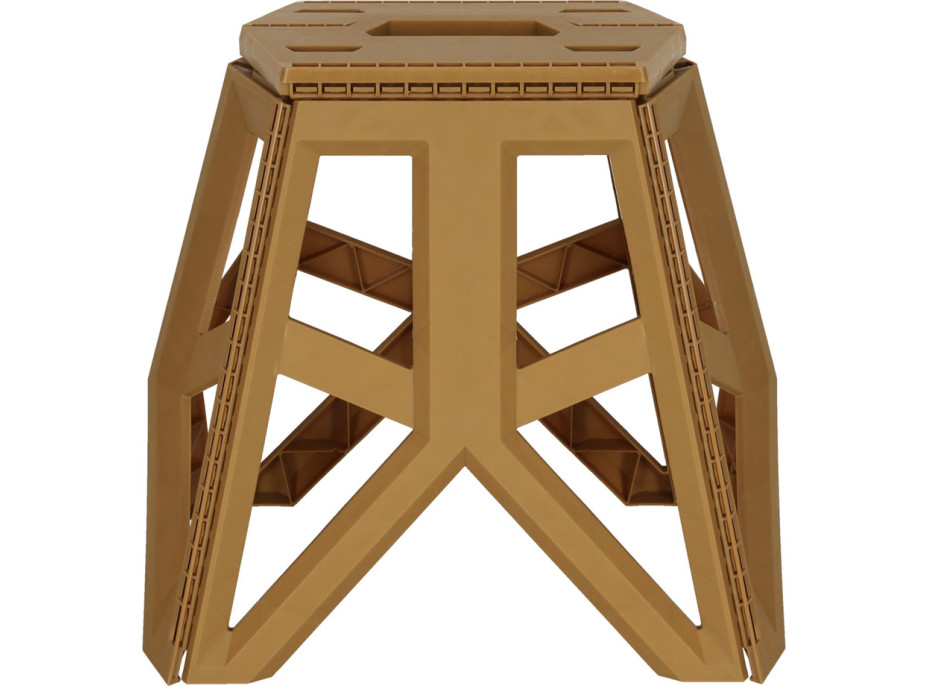 Skladacia turistická stolička 39,5 cm - béžová