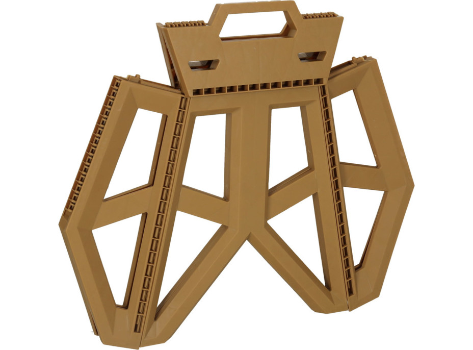 Skladacia turistická stolička 39,5 cm - béžová