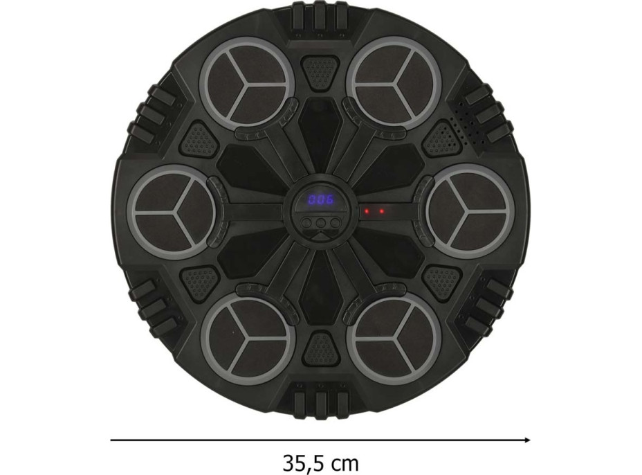 Boxerský nástenný trenažér KX3009 s Bluetooth, LED a USB + rukavice