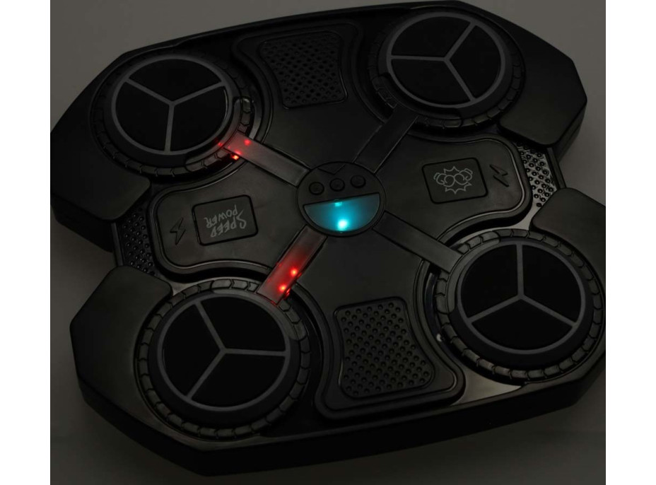 Boxerský nástenný trenažér KX3008 s Bluetooth, LED a USB + rukavice