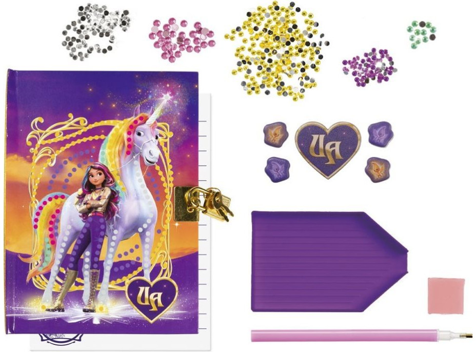 TOTUM Diamantové maľovanie Blok A5 Jednorožčia akadémia