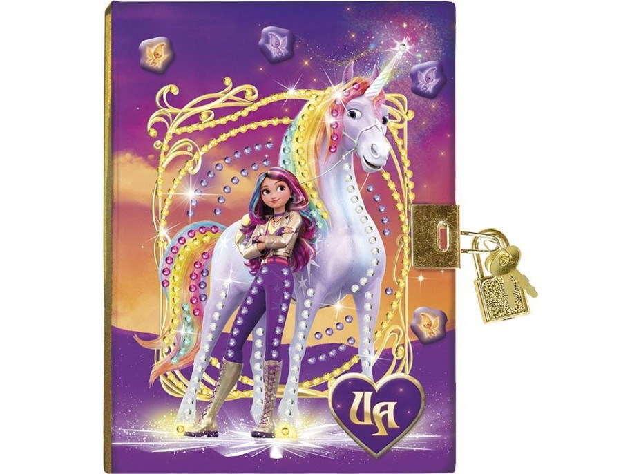 TOTUM Diamantové maľovanie Blok A5 Jednorožčia akadémia