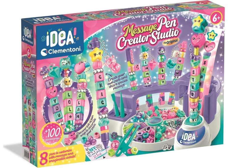 CLEMENTONI IDEA Kreatívna sada Laboratórium na výrobu pier s písmenkami