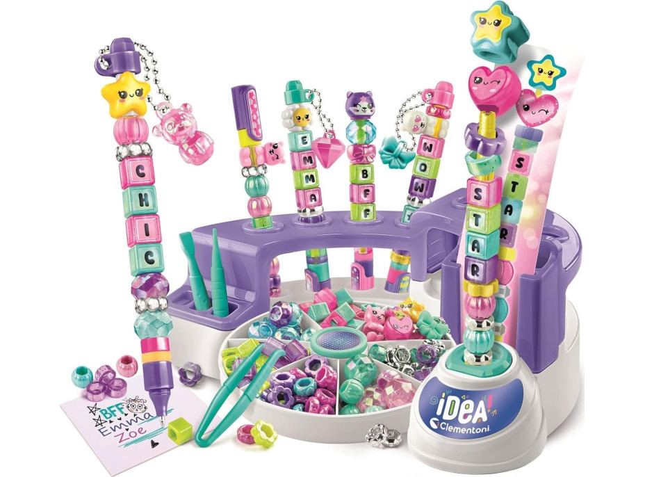 CLEMENTONI IDEA Kreatívna sada Laboratórium na výrobu pier s písmenkami