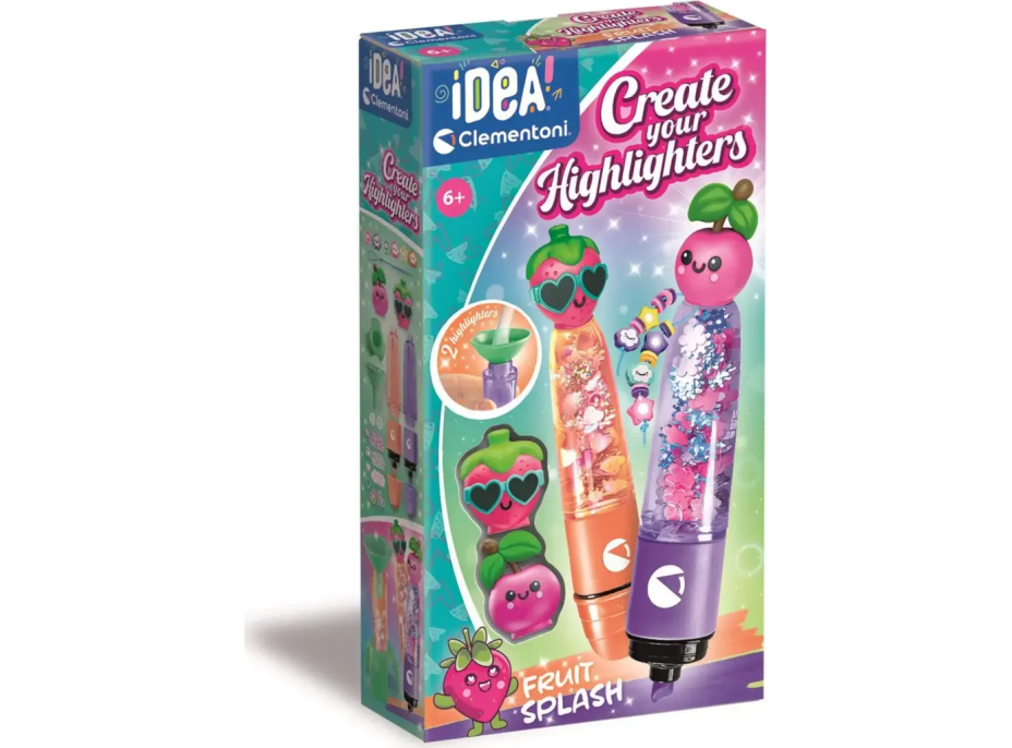 CLEMENTONI IDEA Kreatívna súprava na výrobu zvýrazňovačov Fruit
