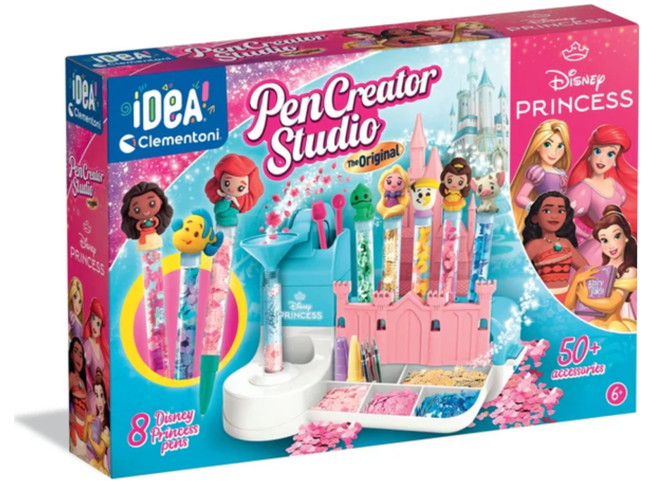 CLEMENTONI IDEA Továreň na perá Disney princeznej