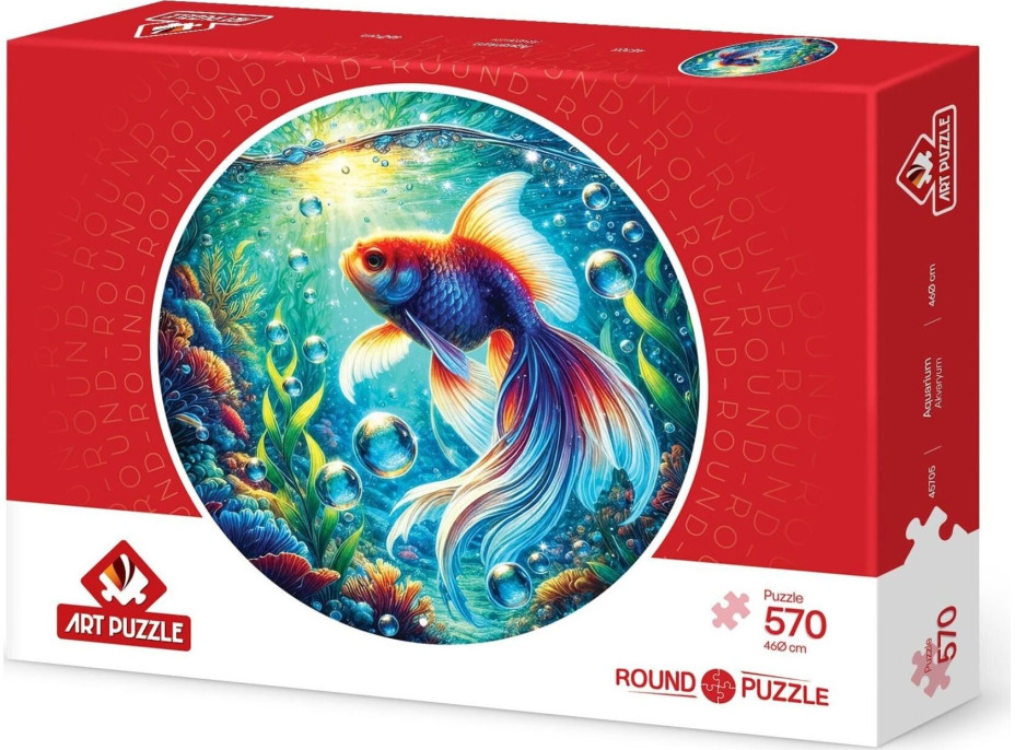 ART PUZZLE Okrúhle puzzle Akvárium 570 dielikov